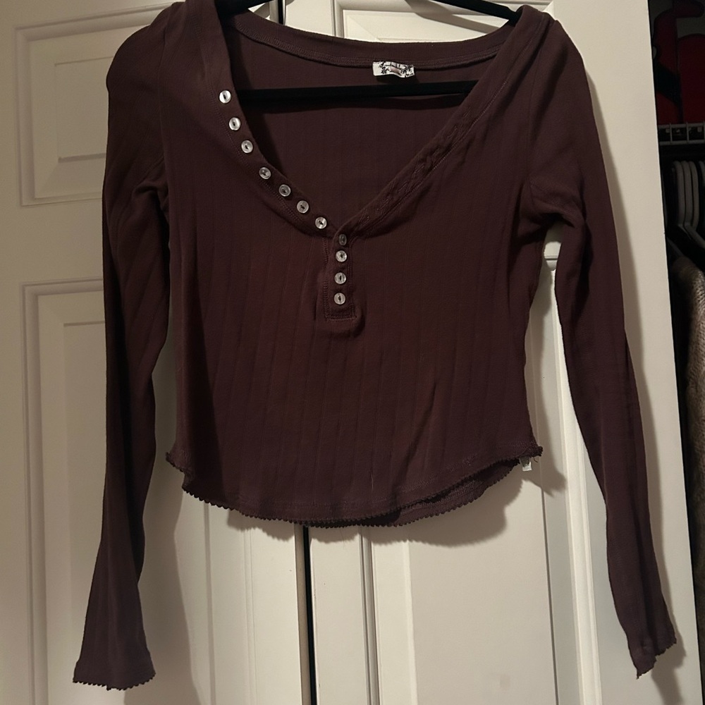 Free People Coffee Chat Henley